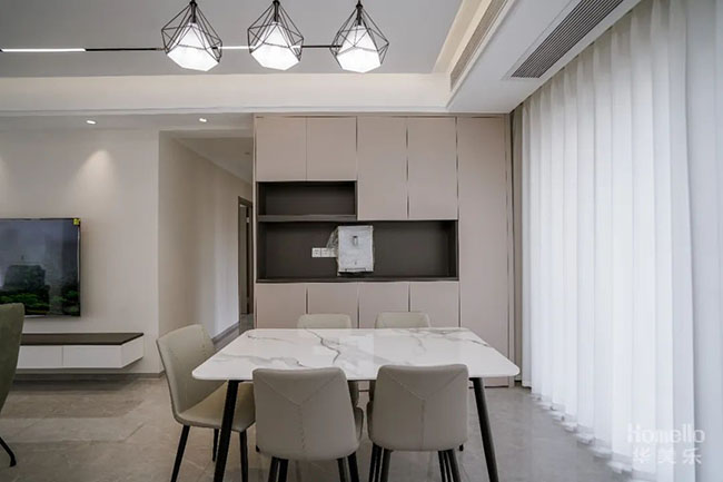 140㎡四居，無(wú)主燈橫廳設(shè)計(jì)+大套房設(shè)計(jì)，戶(hù)型舒適度拉滿(mǎn)